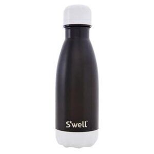 (2) S'well 9oz Stainless Steel Water Bottle Black Tie New in the Box